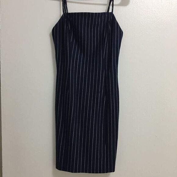 Forever 21 Navy Striped Bodycon Mini Dress - Picture 1 of 3